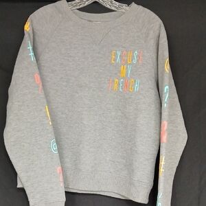 Aeropostale Blue and Red Label Sweatshirt Sz Lg